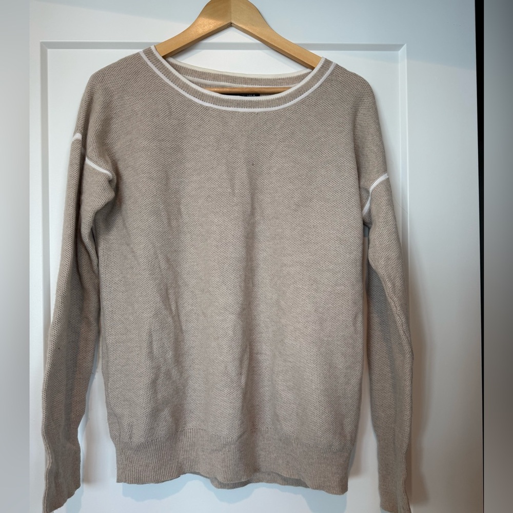 BR Oversize Neutral Wool Sweater
